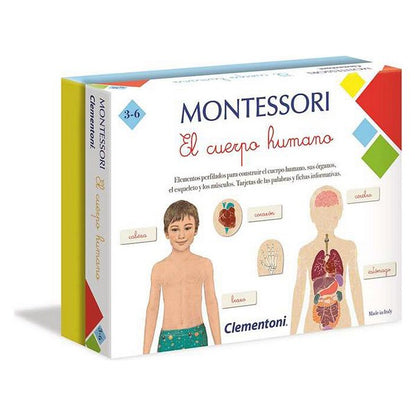 Gioco Educativo Montessori El Cuerpo Humano Clementoni (ES) (8 x 25,5 x 20 cm)