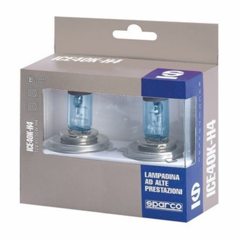 Lampadina Auto Sparco ICE40K H4 12V 55W Blanco Azulado Efecto Xenon
