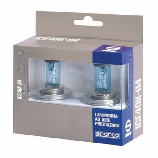Lampadina Auto Sparco ICE40K H4 12V 55W Blanco Azulado Efecto Xenon