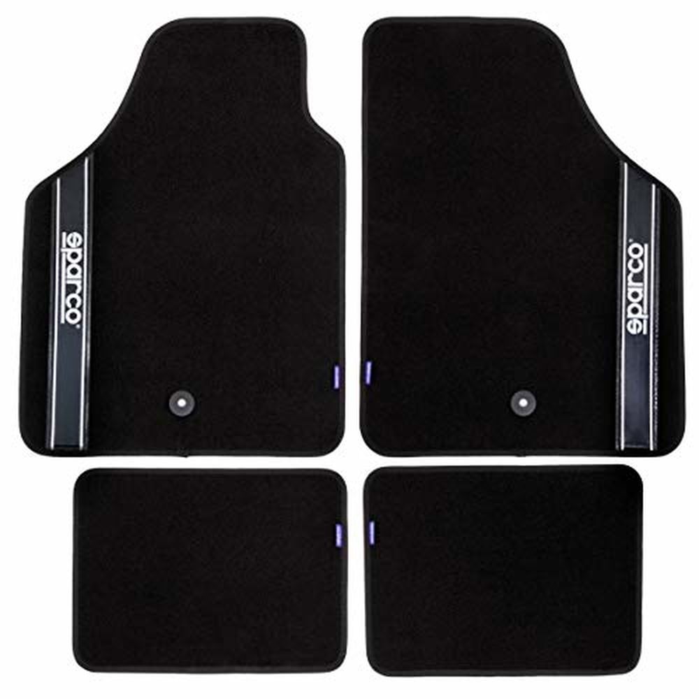 Set Tappetini Auto Sparco Strada 2012 B Universali Neri (4 pz)