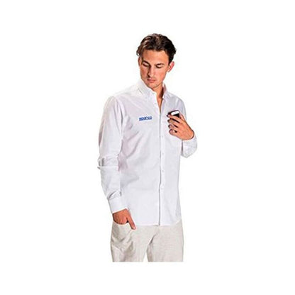 Maglia Manica Lunga Uomo Sparco Bianca (Taglia S)