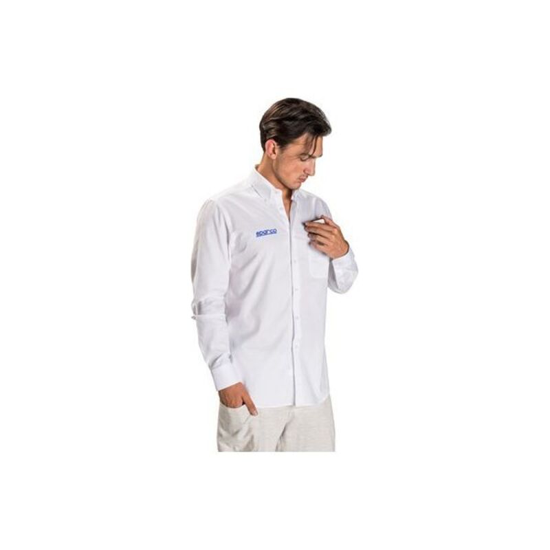 Maglia Manica Lunga Uomo Sparco Bianca (Taglia S)