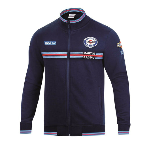 Felpa da Uomo senza Cappuccio Sparco MARTINI RACING Taglia M Blu Navy