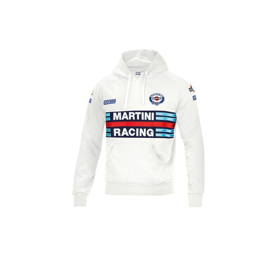 Felpa con cappuccio da uomo Sparco MARTINI RACING Taglia XL Bianca