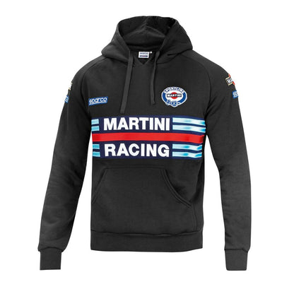 Felpa con cappuccio da uomo Sparco MARTINI RACING Nera Taglia L