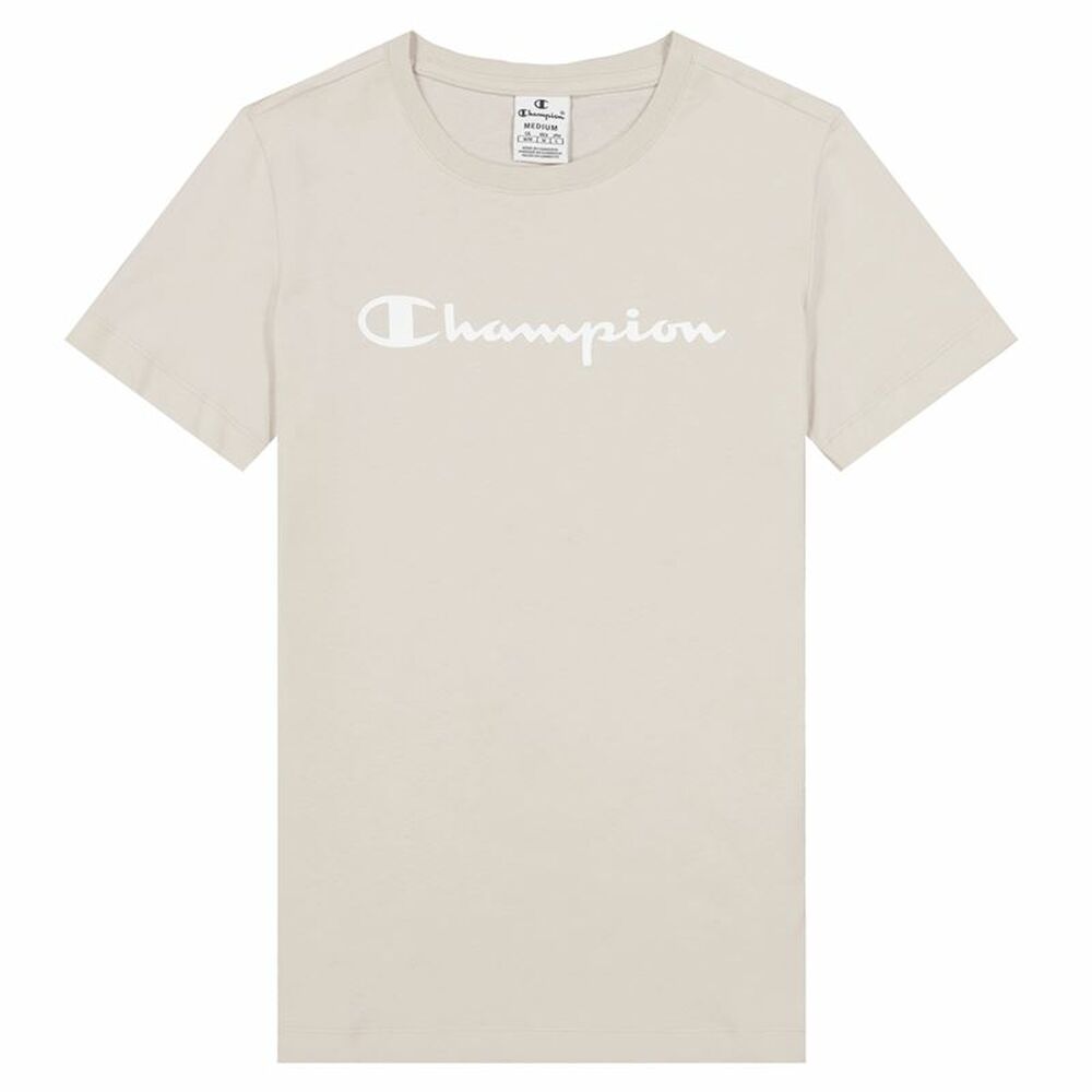 T-shirt a maniche corte da donna Champion Big Script Logo Bianca