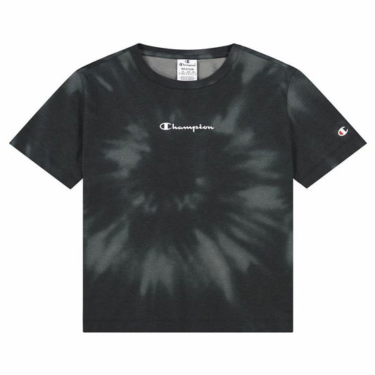 T-shirt a maniche corte da donna Champion Croptop Nera