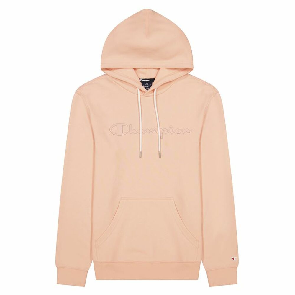 Felpa con cappuccio da uomo Champion Script Logo rosa