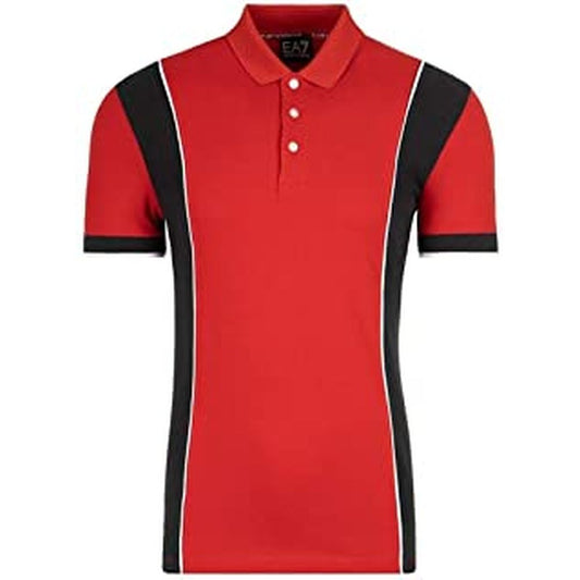 Polo Manica Corta Uomo Armani Jeans 3GPF81 PJ61Z C1450 Cotone Rosso (M)