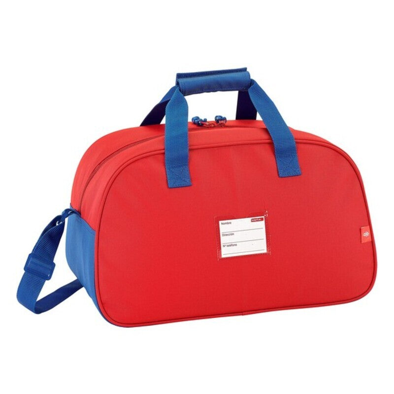 Borsa sportiva Real Sporting de Gijón Rosso Bianco (40 x 24 x 23 cm)