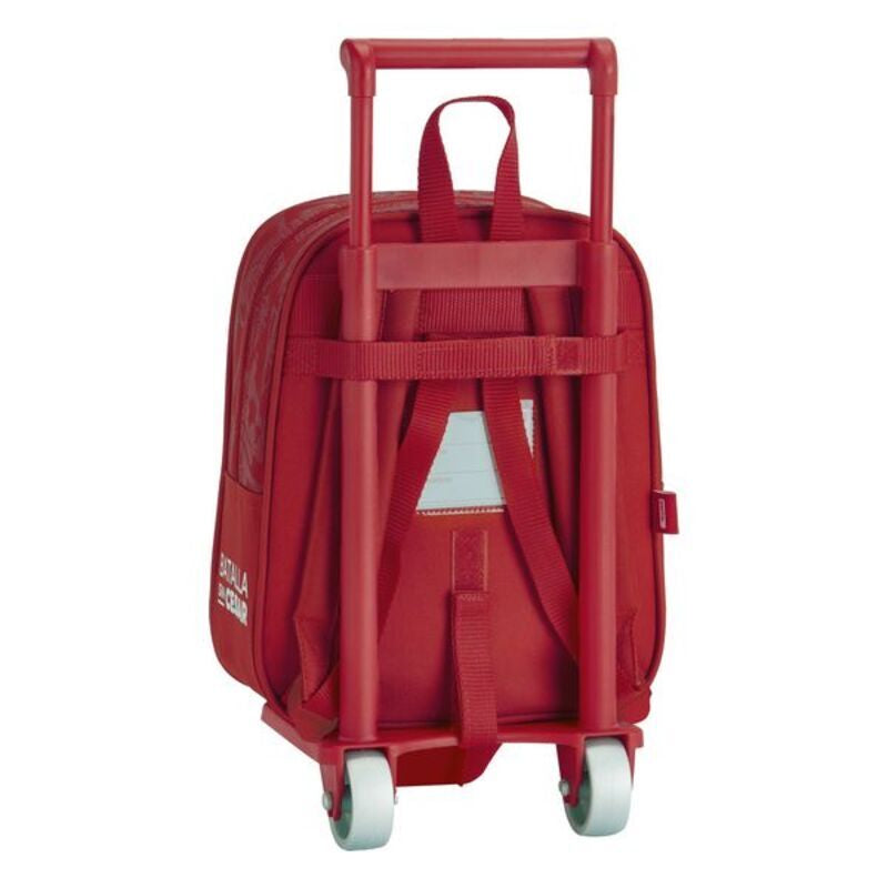Zaino scolastico con ruote 805 Real Sporting de Gijón Rosso