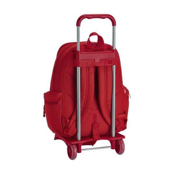 Zaino scolastico con ruote 905 Real Sporting de Gijón Rosso