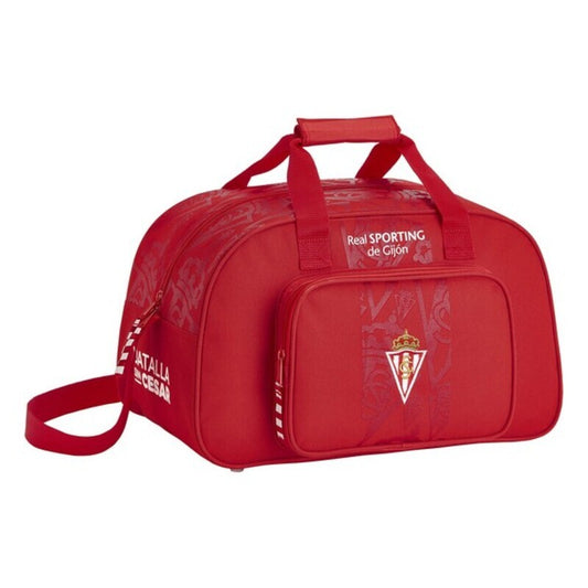 Borsa sportiva Real Sporting de Gijón Rossa (40 x 24 x 23 cm)