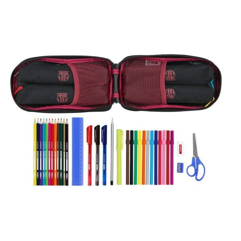 Zaino Astuccio FC Barcelona Nero (33 Pezzi)