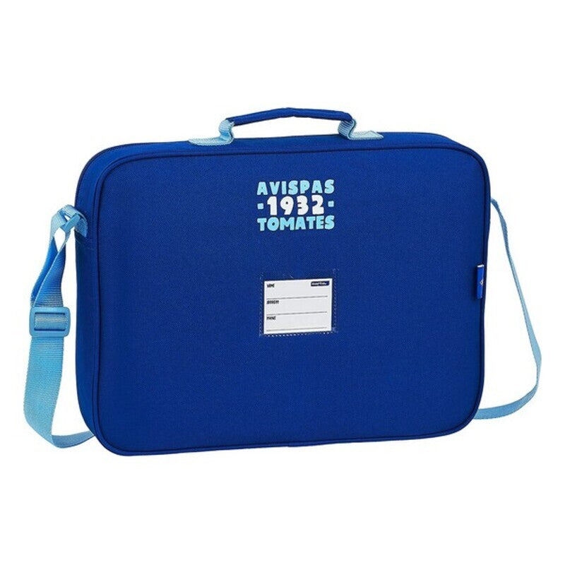 Briefcase Real Zaragoza Blue 6 L Light Blue