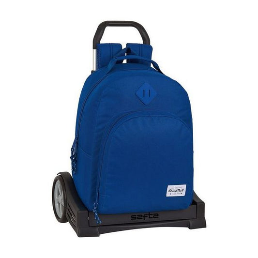 School Rucksack with Wheels Evolution BlackFit8 Turquoise
