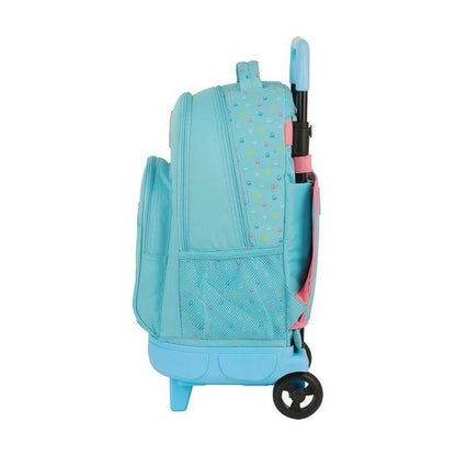 Zaino Scuola con Ruote Compact Benetton Candy Azzurro