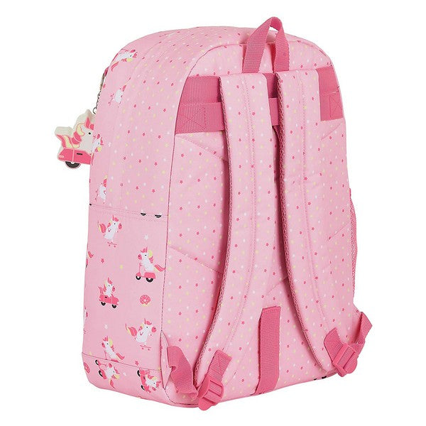 Borsa per la scuola Glow Lab Unicorn Day Rosa
