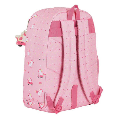 Borsa per la scuola Glow Lab Unicorn Day Rosa