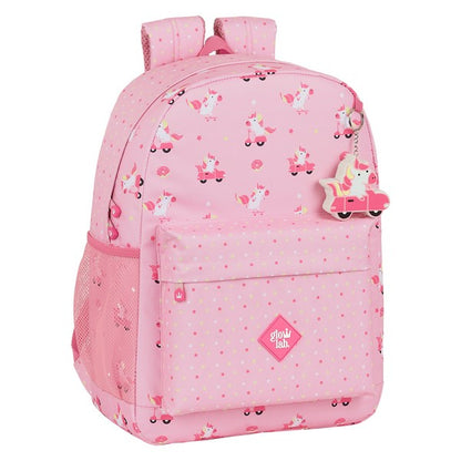 Borsa per la scuola Glow Lab Unicorn Day Rosa