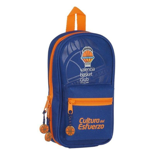 Zaino Astuccio Valencia Basket Blu Arancione