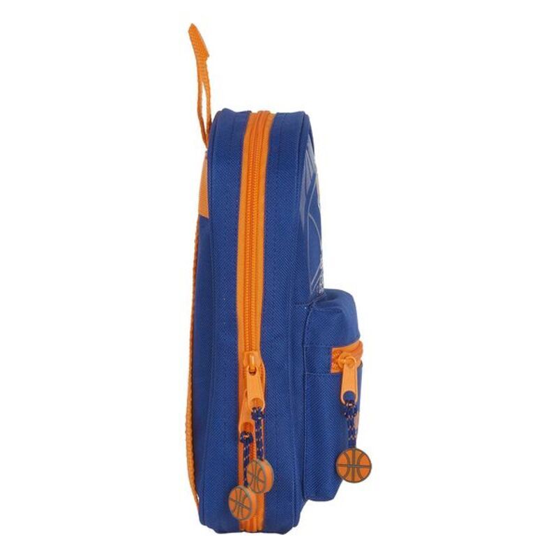 Zaino Astuccio Valencia Basket Blu Arancione