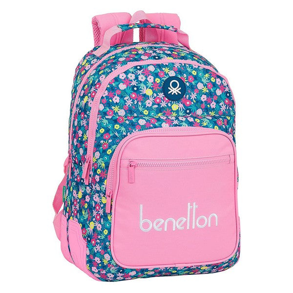 Borsa scuola Benetton Blooming Pink