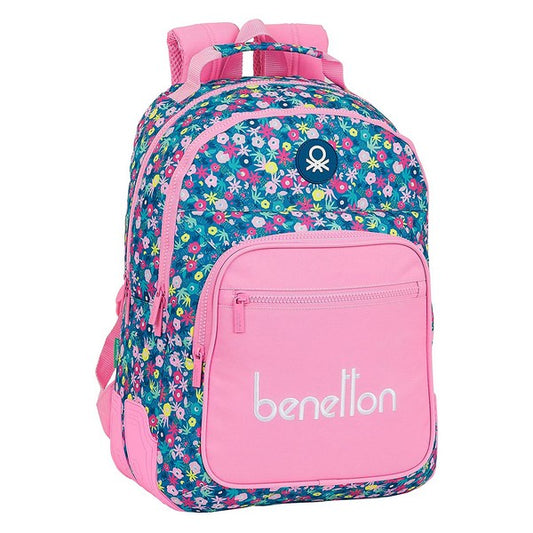 Borsa scuola Benetton Blooming Pink