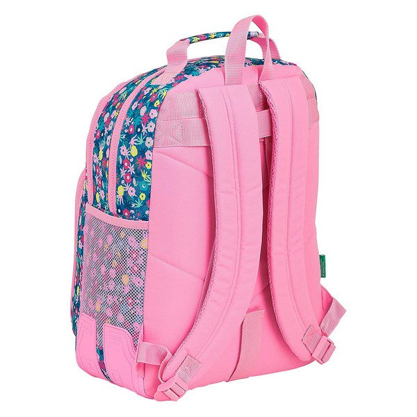 Borsa scuola Benetton Blooming Pink
