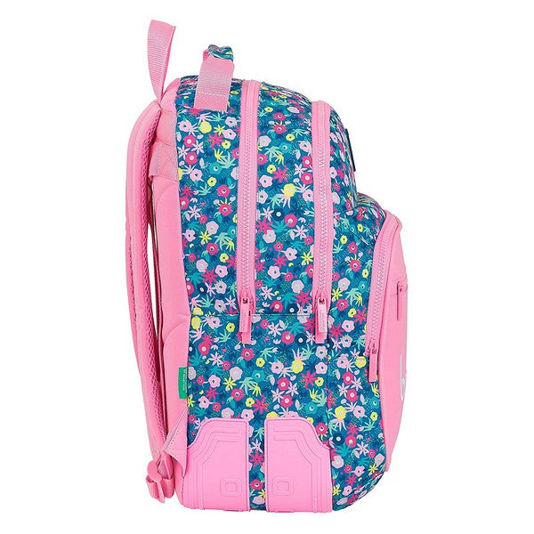 Borsa scuola Benetton Blooming Pink