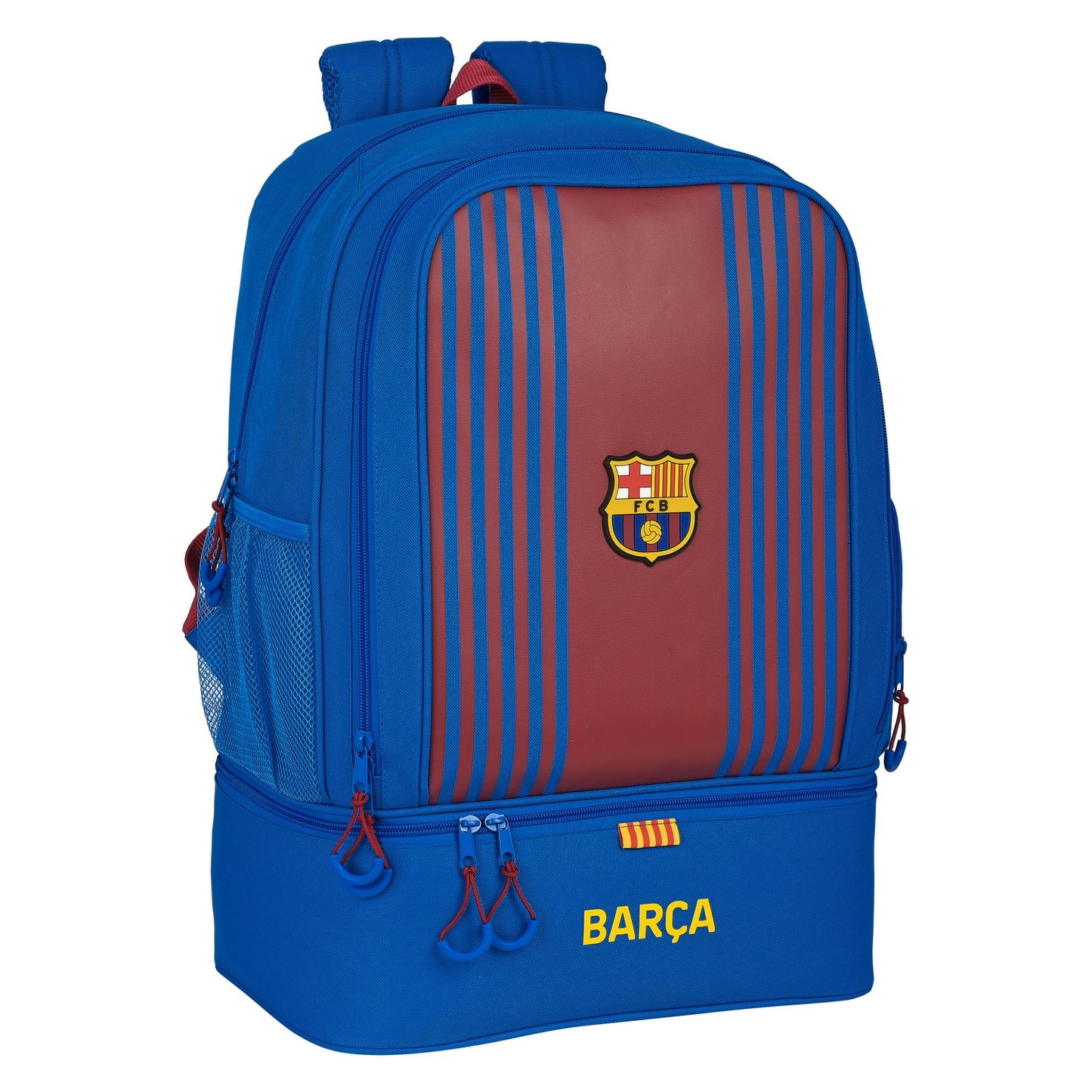 Borsa sportiva con portascarpe FC Barcelona Maroon Blu Navy