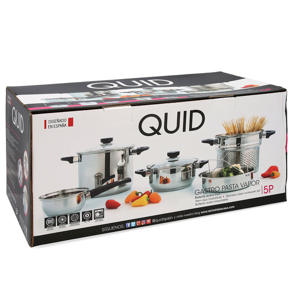 Pentole Quid Acciaio inox (5 pz) (Ø 22-24-14 cm)