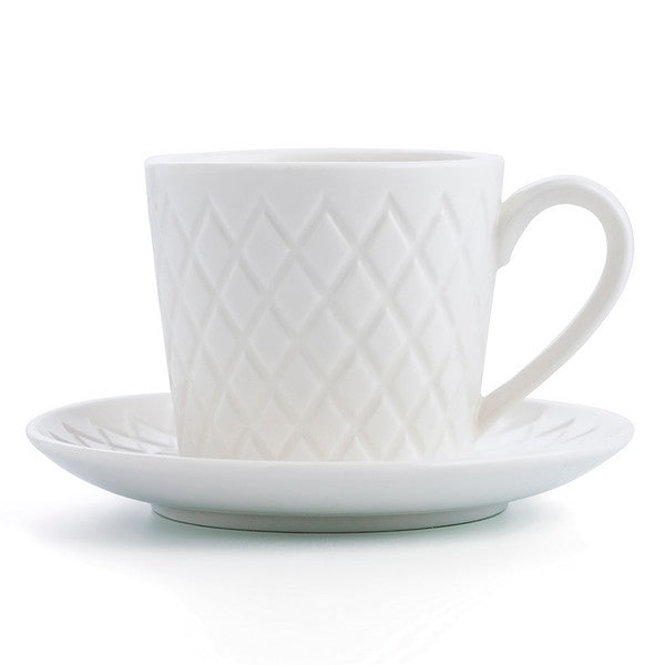 Set Tazze con Piattini Bidasoa Optical (4 pz) 9 cl