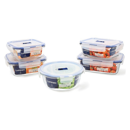 Set di contenitori per il pranzo Luminarc Pure Box Active (5 pezzi) Crystal (5)