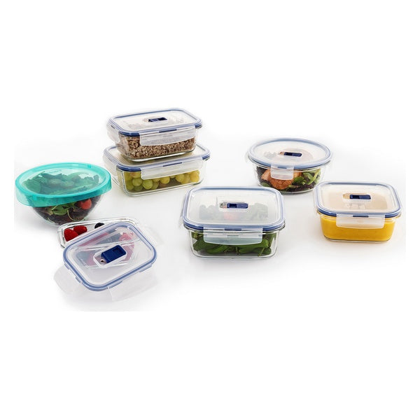 Set di contenitori per il pranzo Luminarc Pure Box Active (7 pezzi) Crystal (7 pezzi)