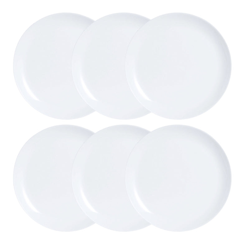 Set piatti Luminarc Diwali 6 pezzi Vetro bianco