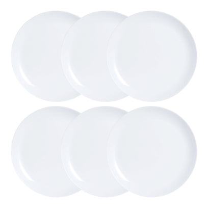 Set piatti Luminarc Diwali 6 pezzi Vetro bianco