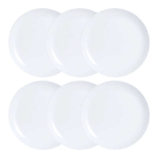 Set piatti Luminarc Diwali 6 pezzi Vetro bianco