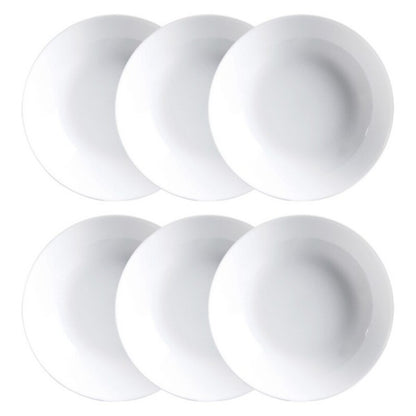 Set Piatti Luminarc Diwali 6 pz Vetro Bianco (20 cm)