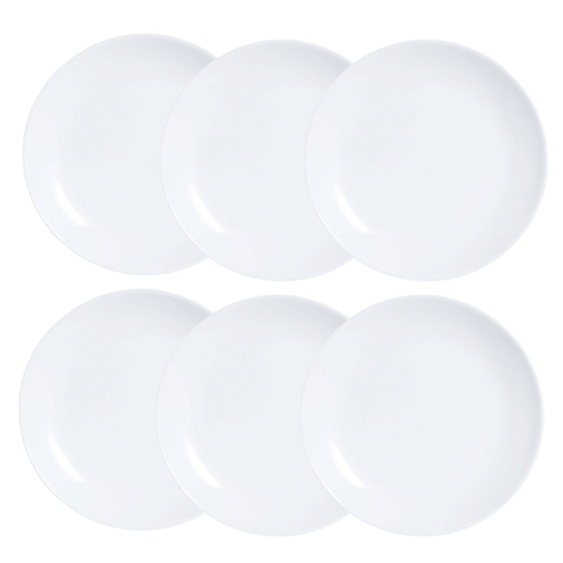 Set Piatti Luminarc Diwali 6 pz Vetro Bianco (19 cm)