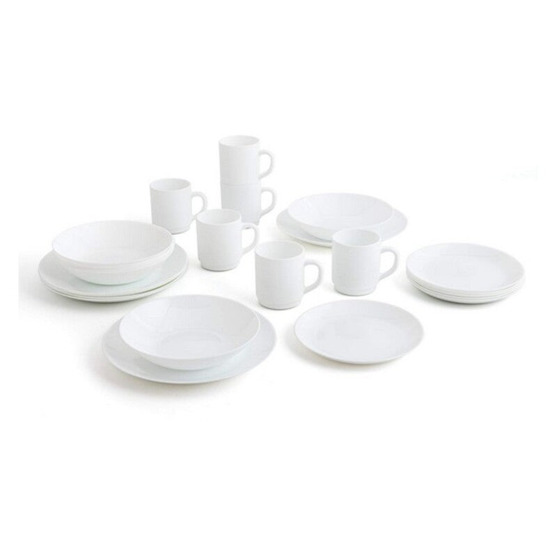 Stoviglie Luminarc Zelie Vetro Bianco (24 pz)