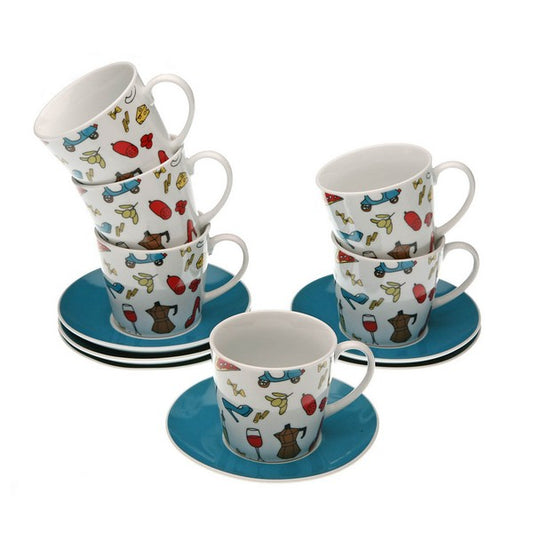 Set Tazzine da Caffè in Porcellana (6 Pezzi)