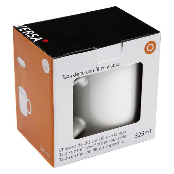 Tazza con Filtro Tè in Porcellana