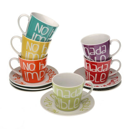 Set Tazzine da Caffè in Porcellana (6 Pezzi)