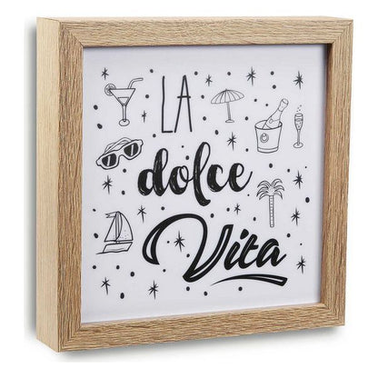 Quadro Dolce Vita MDF Legno (4 x 20 x 20 cm)