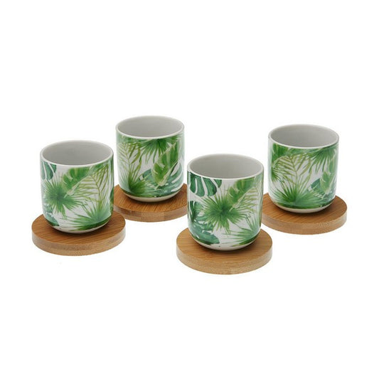 Set Tazzine Caffè New Leaves Bamboo Porcellana (4 pz)