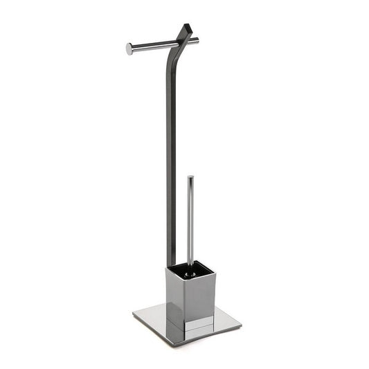 Toilet Paper Holder with Brush Stand Metal (20 x 74 x 20 cm)
