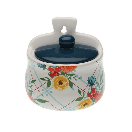 Salt Shaker with Lid Fiori Viva Ceramic