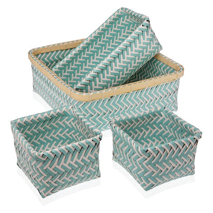 Set cestini polipropilene (4 pezzi) (31 x 12 x 31 cm)