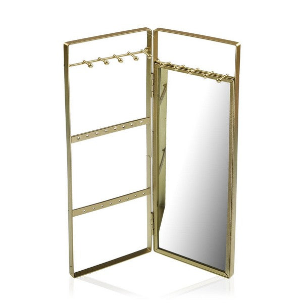 Organizer da appendere con scaffale per gioielli e accessori in metallo